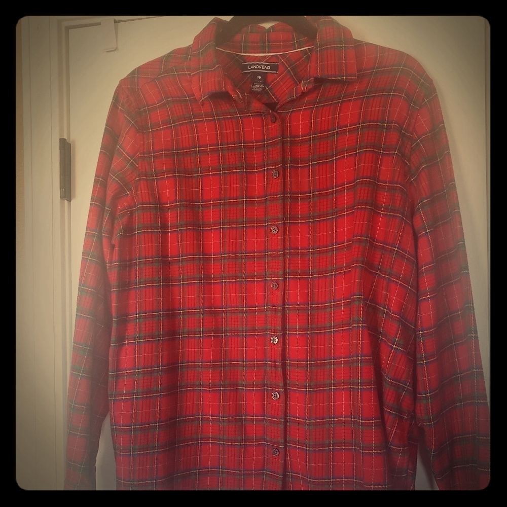 Land's End Women's Flannel NWOT